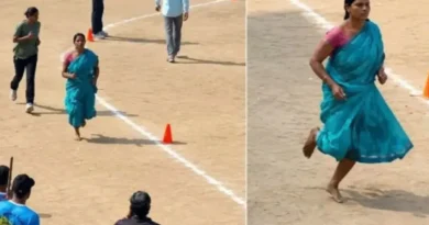 স্বপ্ন পূরণে শাড়ি পরেই খালি পায়ে দৌড়ালেন ১,৬০০ কিলোমিটার