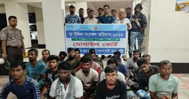 চাঁদপুরে ২০ জেলের সশ্রম কারাদণ্ড, জব্দ ইলিশ-জাল-নৌকা