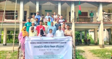 দুর্যোগে নারী-কিশোরীর নিরাপত্তায় ওরিয়েন্টেশন